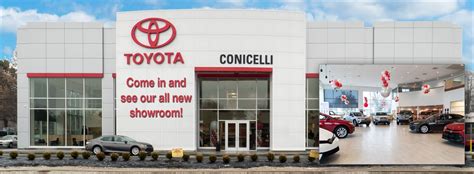 Conicelli toyota springfield - Visit the Conicelli Toyota of Springfield Service Center when you need a Genuine Toyota oil change, wheel alignment, tire rotation, or other repairs like engine or transmission work. The Toyota certified service technicians at our Toyota dealership in Springfield, PA , know your Toyota well and can help with any and all repairs it may require.